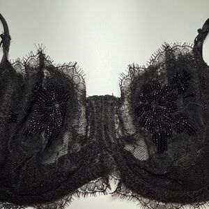 VS Dream Angels Black Balconette Bra